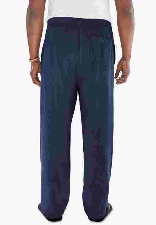 Elastic Waist Gauze Cotton Pants image number 1