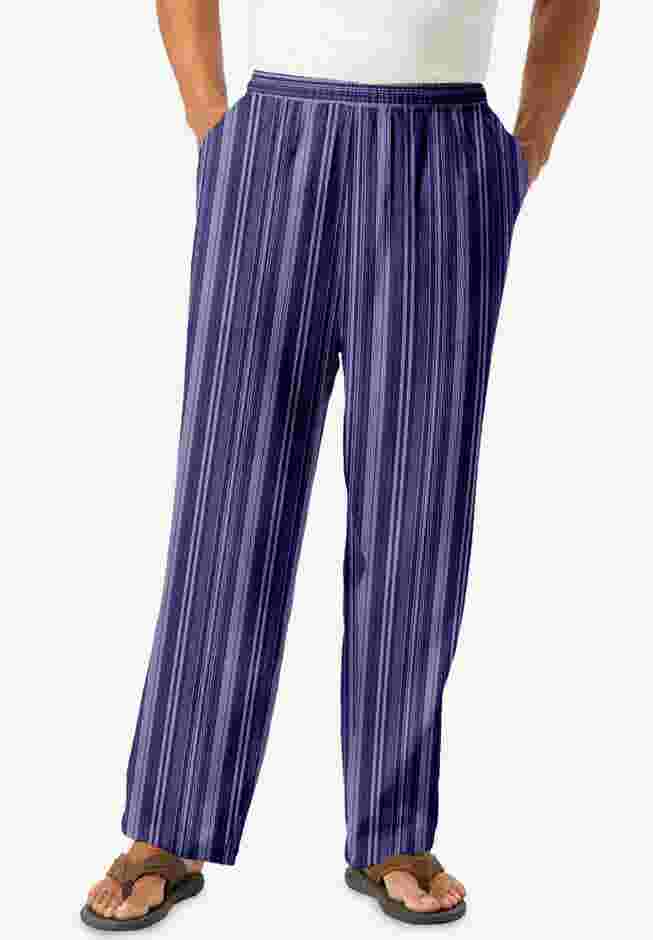 Elastic Waist Gauze Cotton Pants image number 0