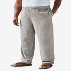 Elastic Waist Gauze Cotton Pants image number null