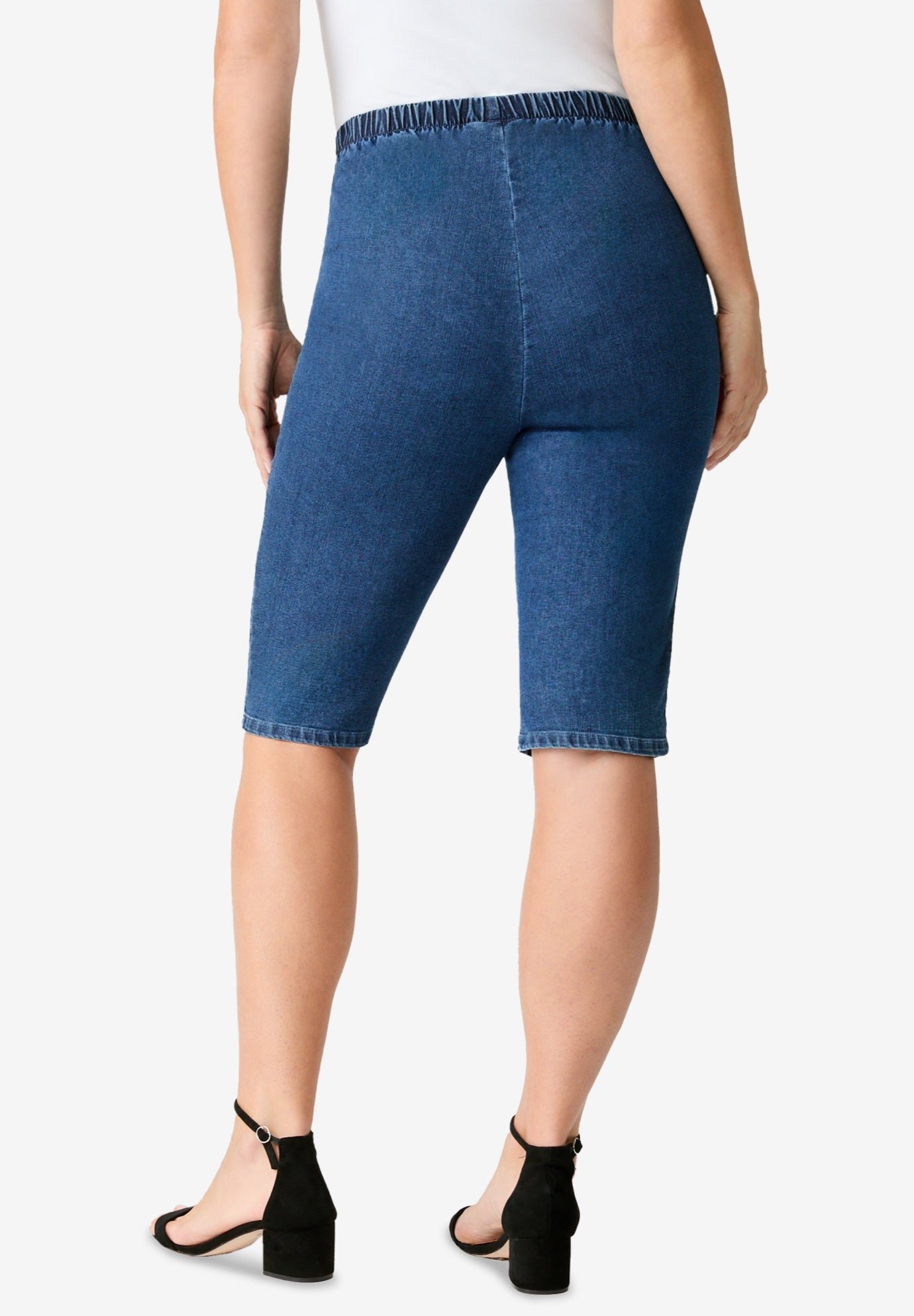 Plus Size Comfort Stretch Bermuda Jean Short image number 1