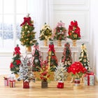 30" Pre-Lit Joy Flocked Berry Tree image number null