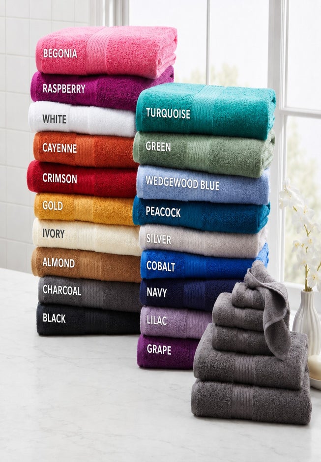 BH Studio 6-Piece 100% Cotton Bath Towel Set, 550 GSM image number 1