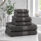 BH Studio 6-Piece Plush & Absorbent 100% Cotton Bath Towel Set image number 0