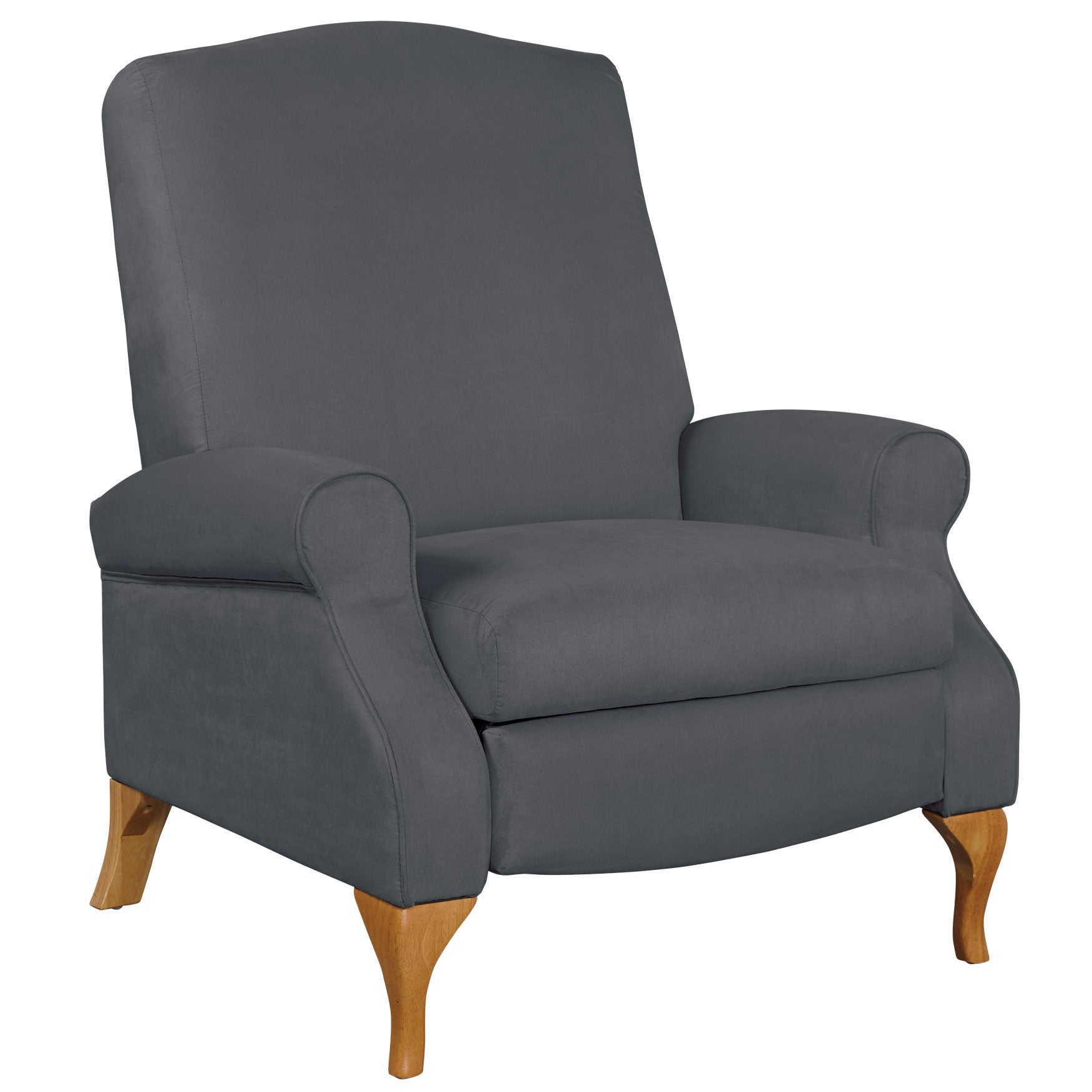 350 lbs. Weight Capacity Faux Suede Recliner image number 0