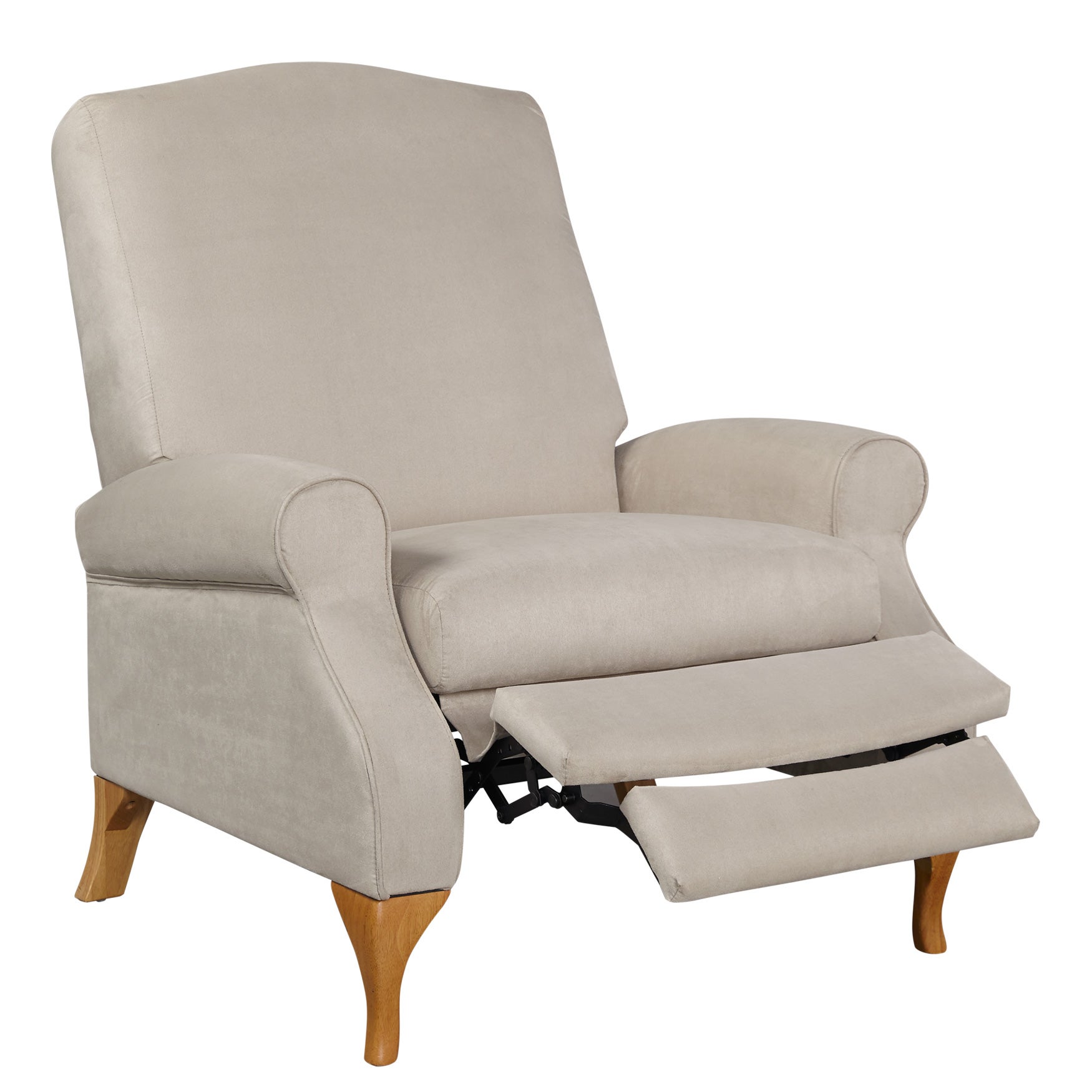 350 lbs. Weight Capacity Faux Suede Recliner image number 0