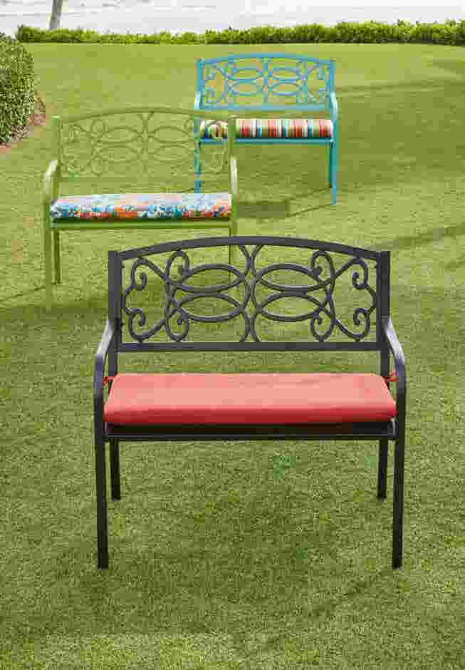 Steel Garden Bench image number 2