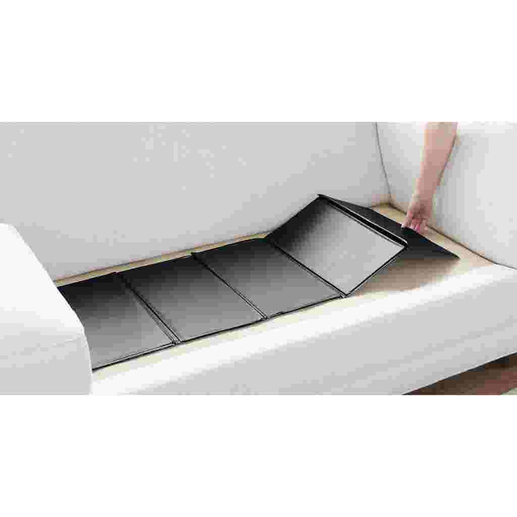 Cushion inserts or segments laid out in sofa