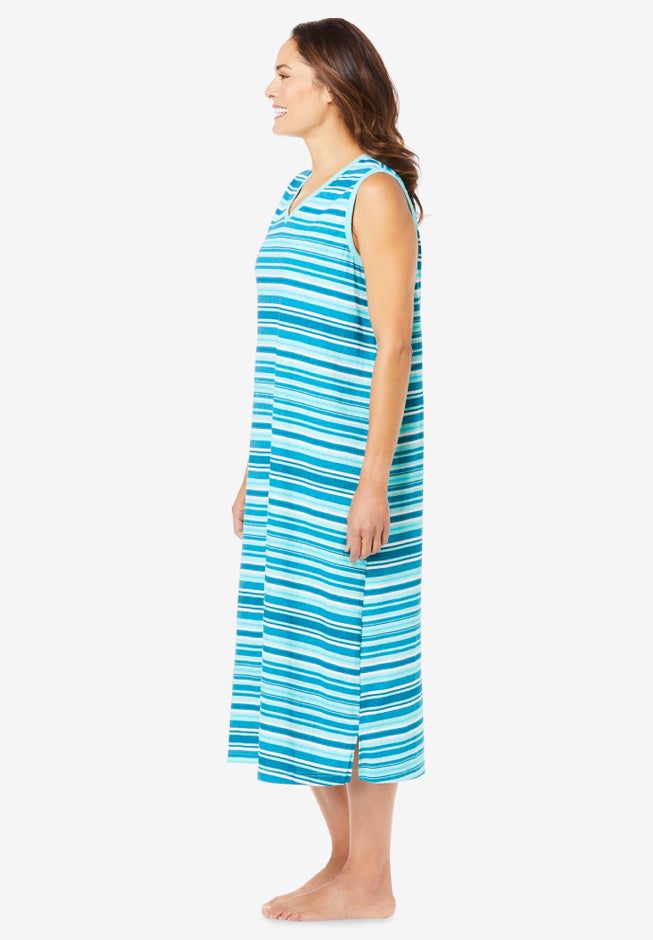 Long Sleeveless Sleepshirt image number 2