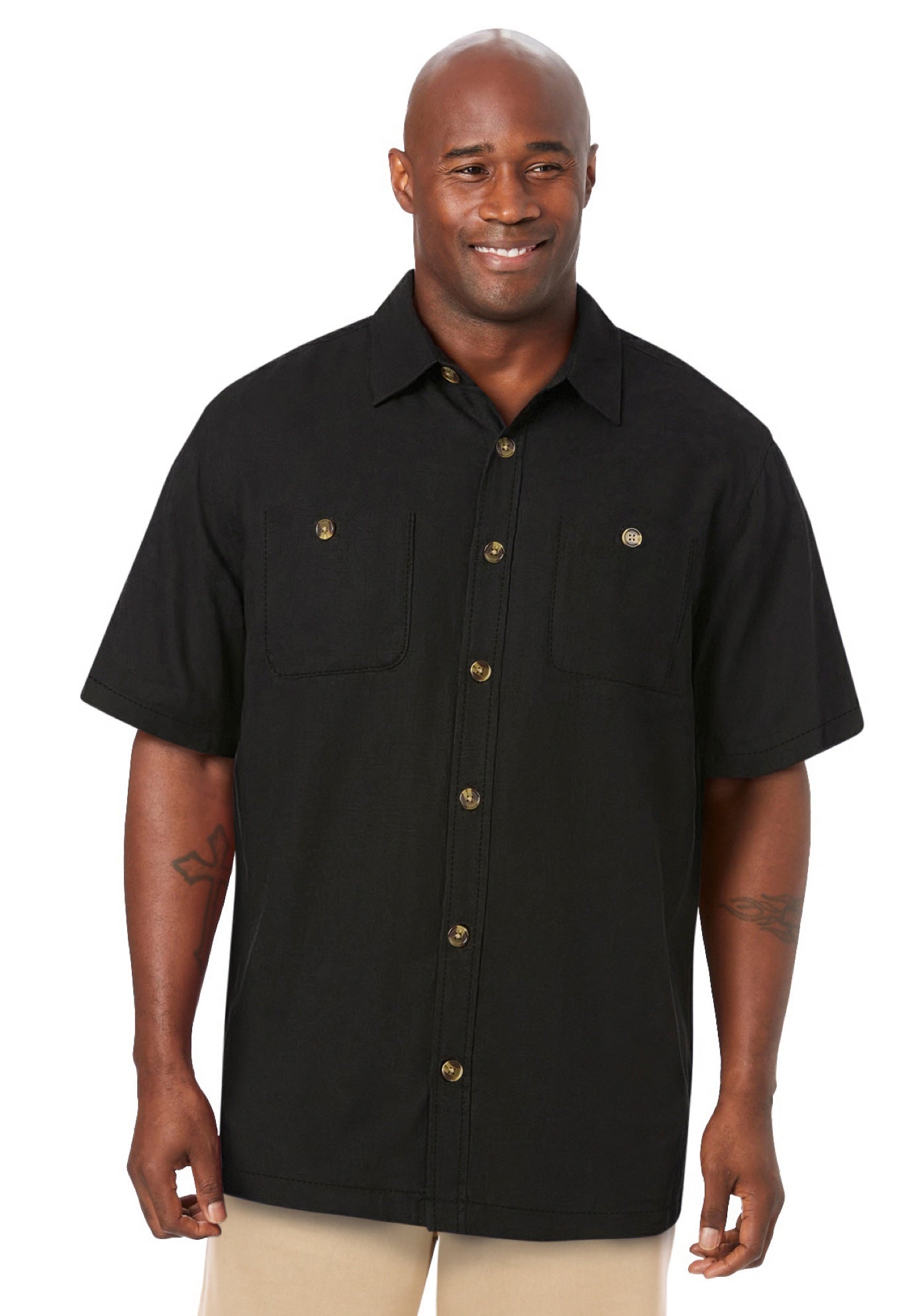 Short-Sleeve Linen Shirt image number 2