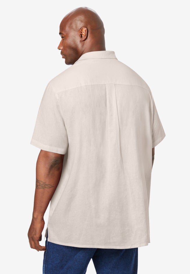 Short-Sleeve Linen Shirt image number 1