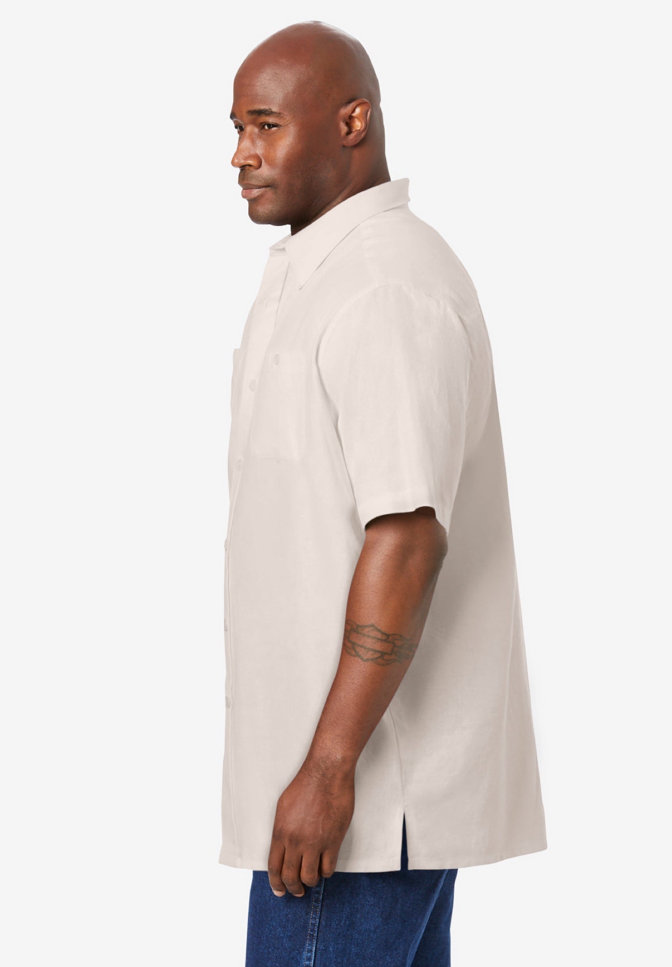 Short-Sleeve Linen Shirt image number 2