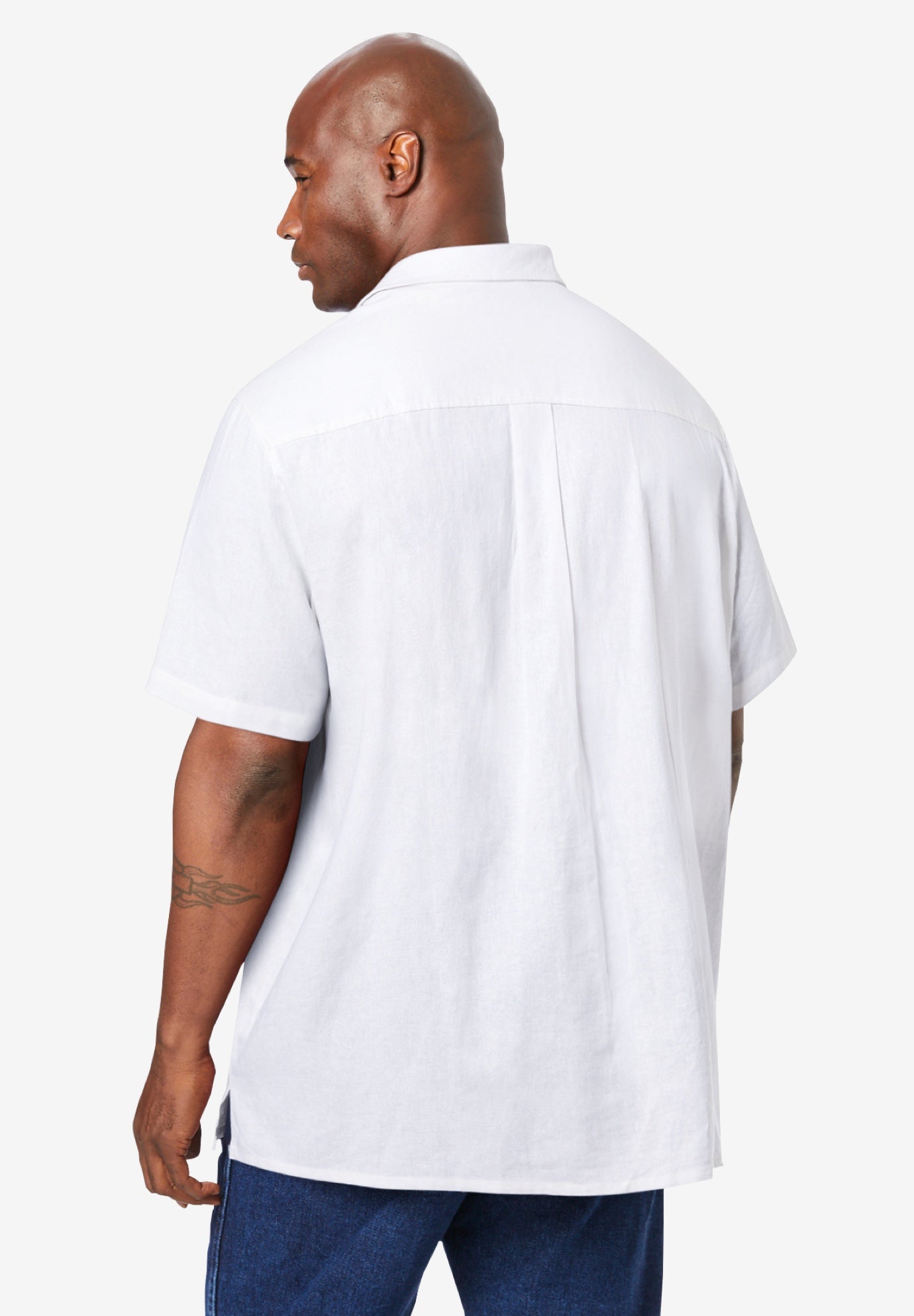 Short-Sleeve Linen Shirt image number 1