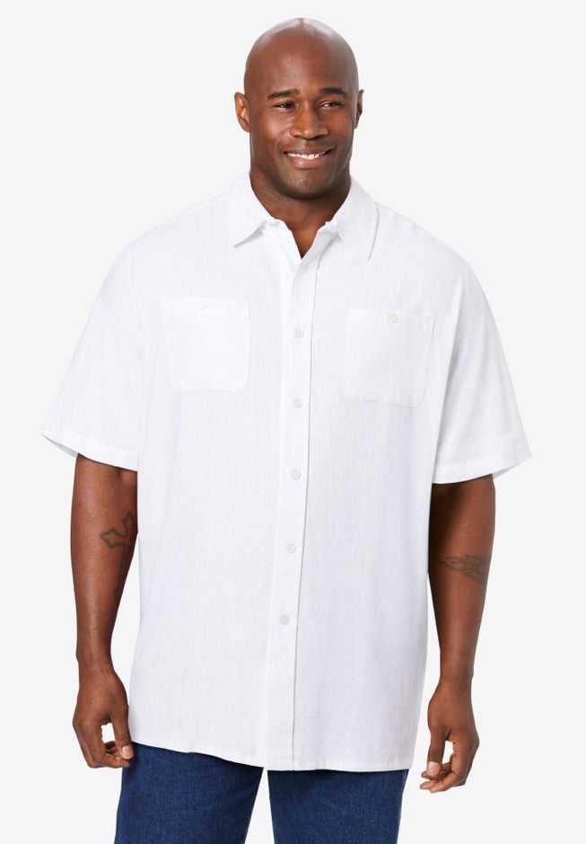 Short-Sleeve Linen Shirt image number 3