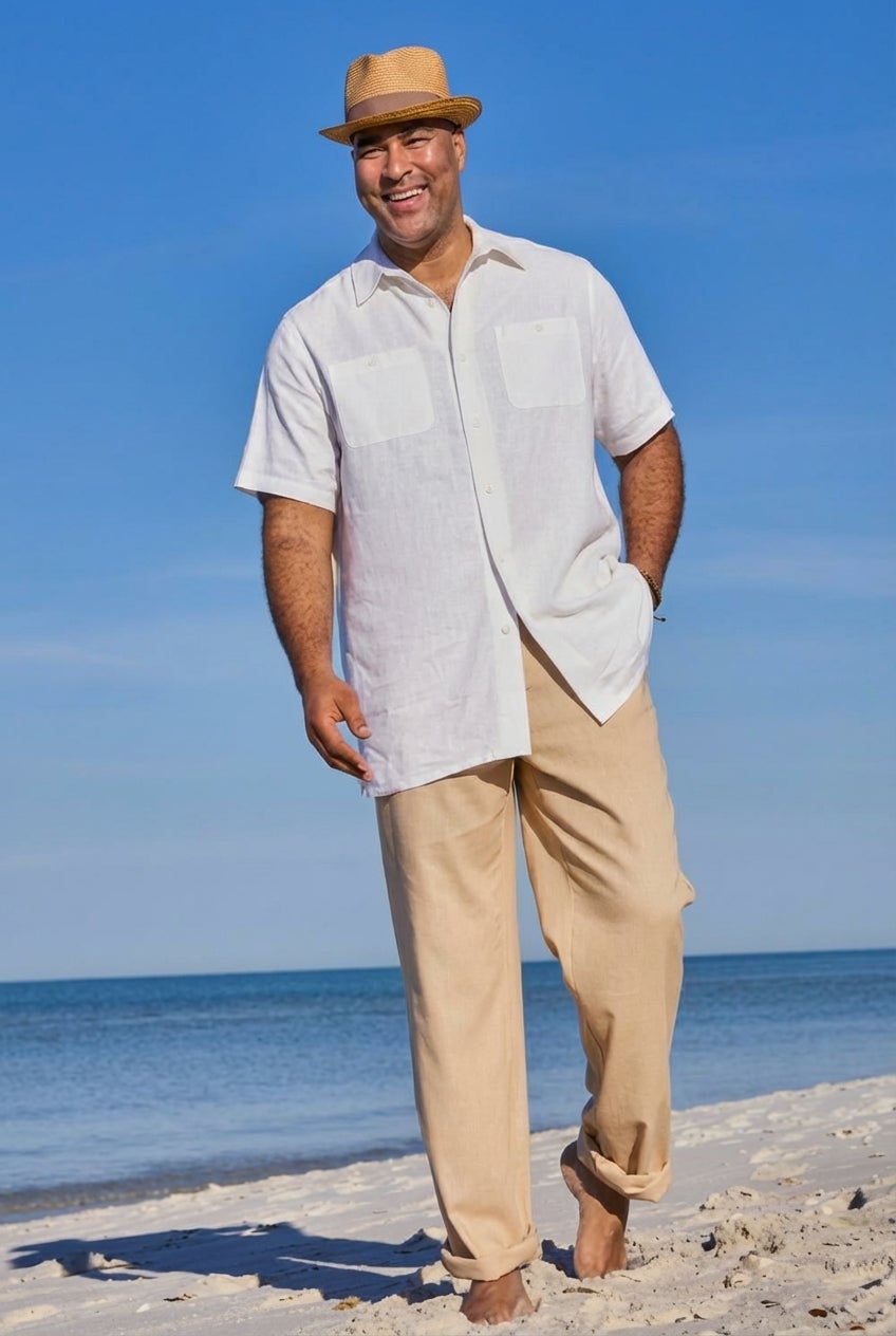 Short-Sleeve Linen Shirt image number 0
