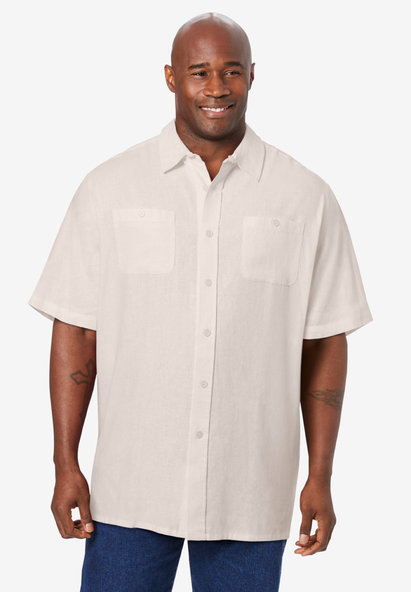 Short-Sleeve Linen Shirt image number 0