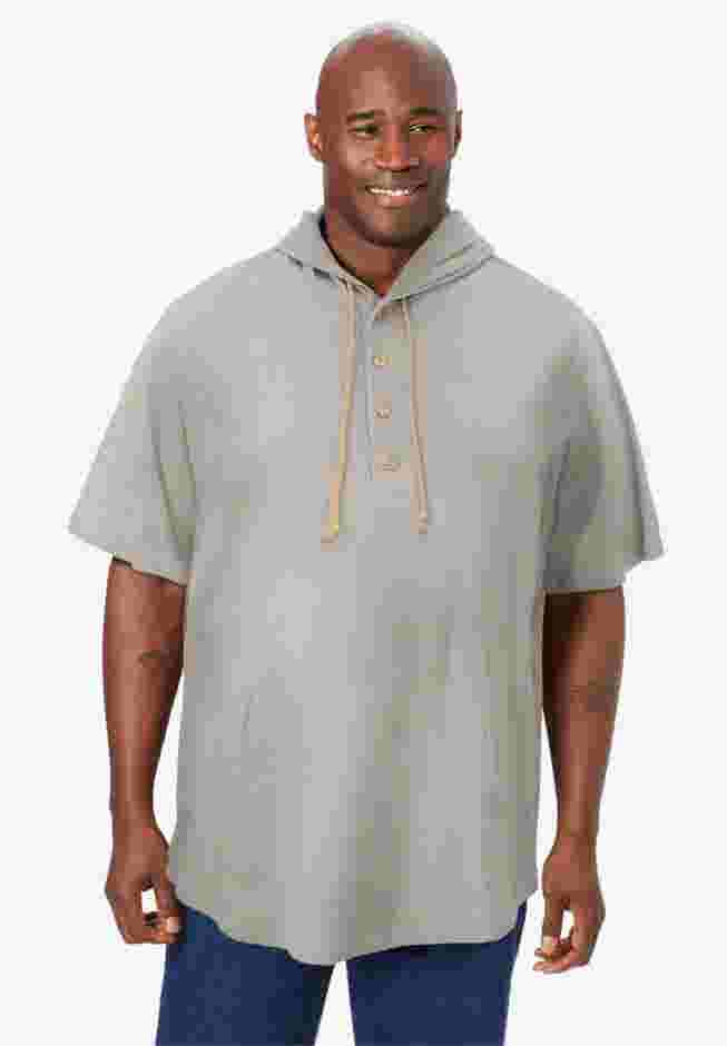 Gauze Short-Sleeve Hoodie image number 0