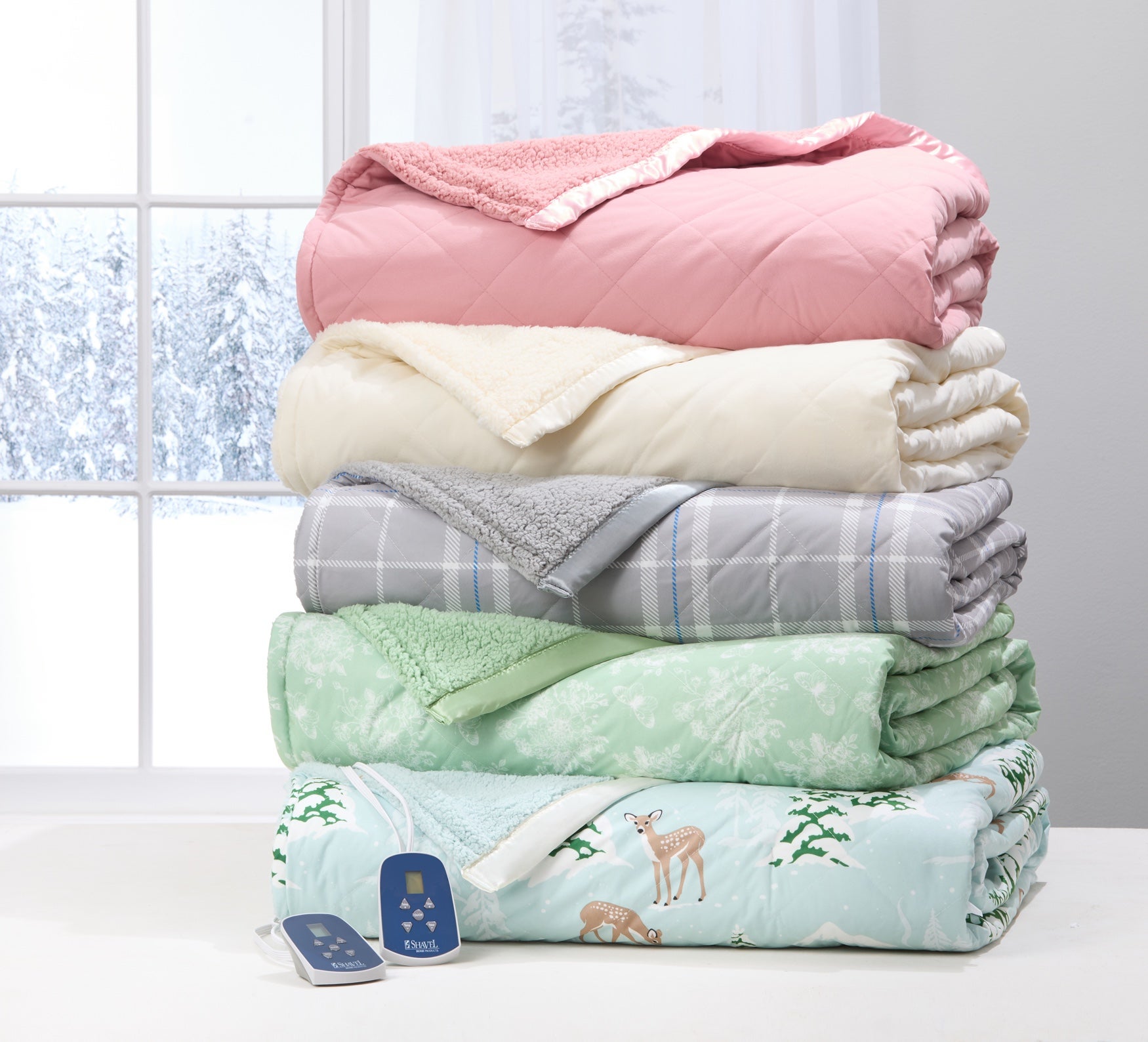 Micro Flannel Sherpa Electric Blanket image number 1