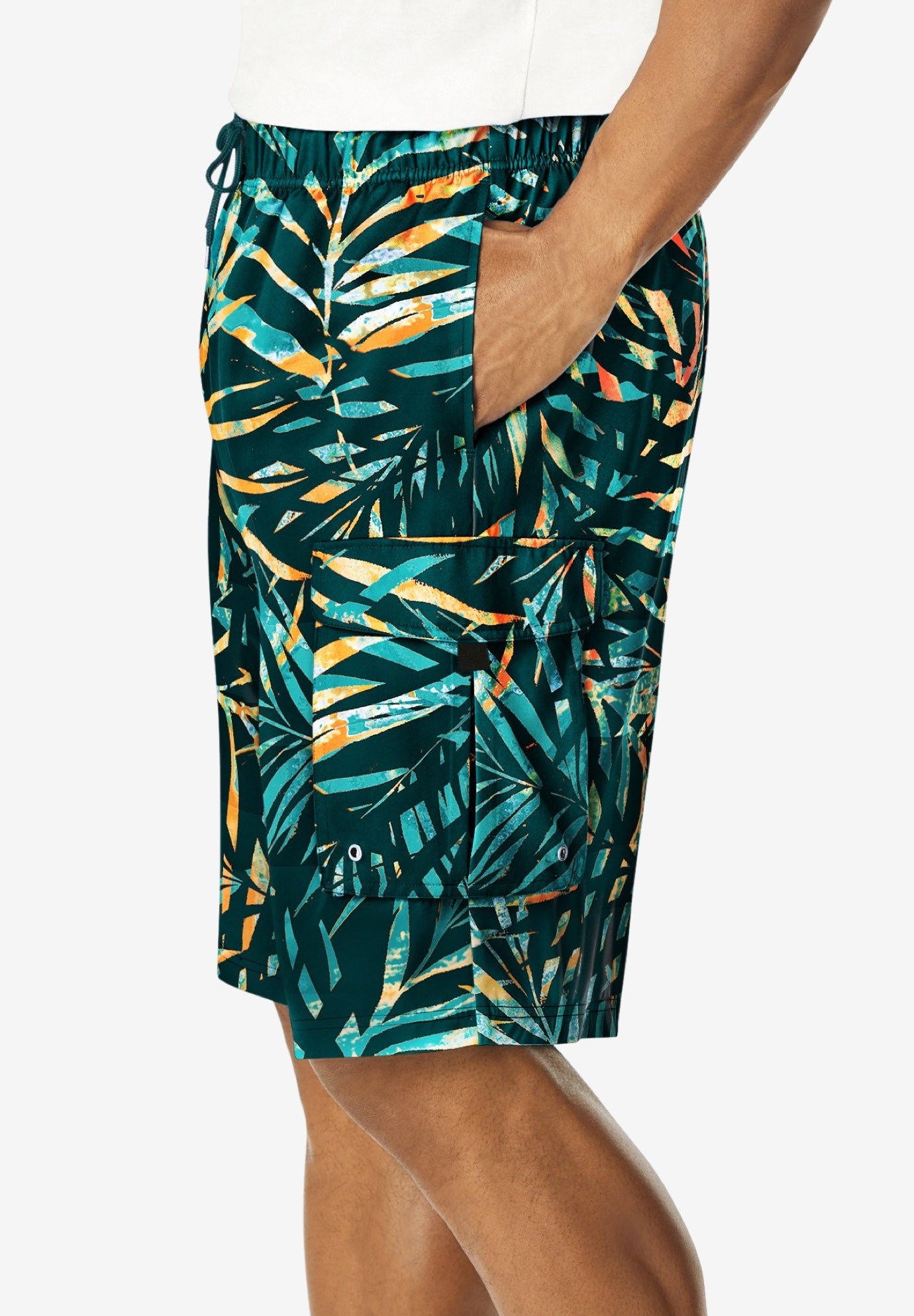 8" Flex Cargo Swim Trunks image number 2