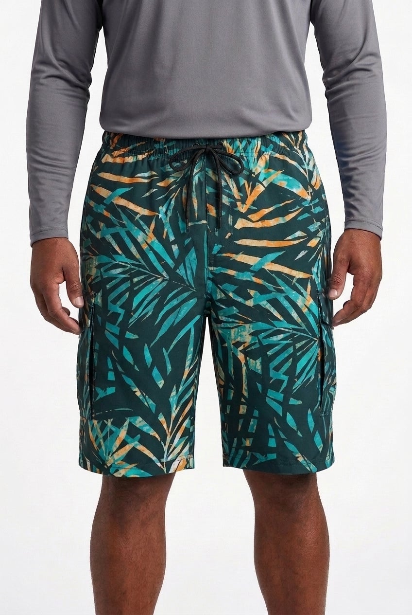 8" Flex Cargo Swim Trunks image number 0
