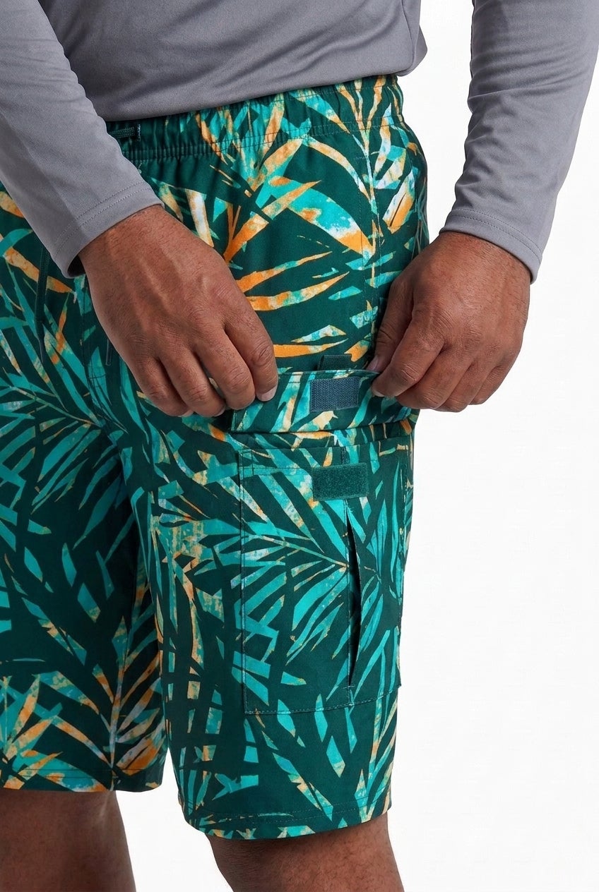 8" Flex Cargo Swim Trunks image number 2