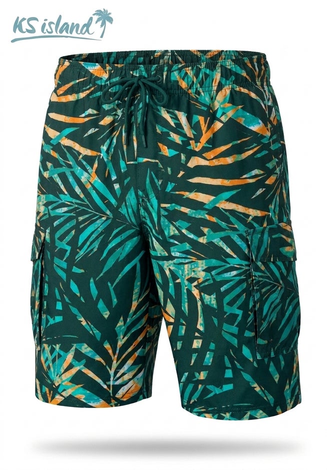 8" Flex Cargo Swim Trunks image number 5