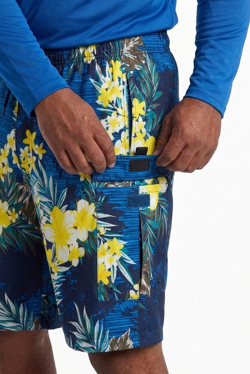 8" Flex Cargo Swim Trunks image number 2