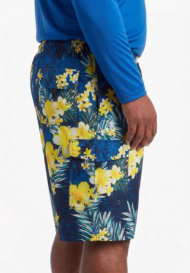 8" Flex Cargo Swim Trunks image number 3