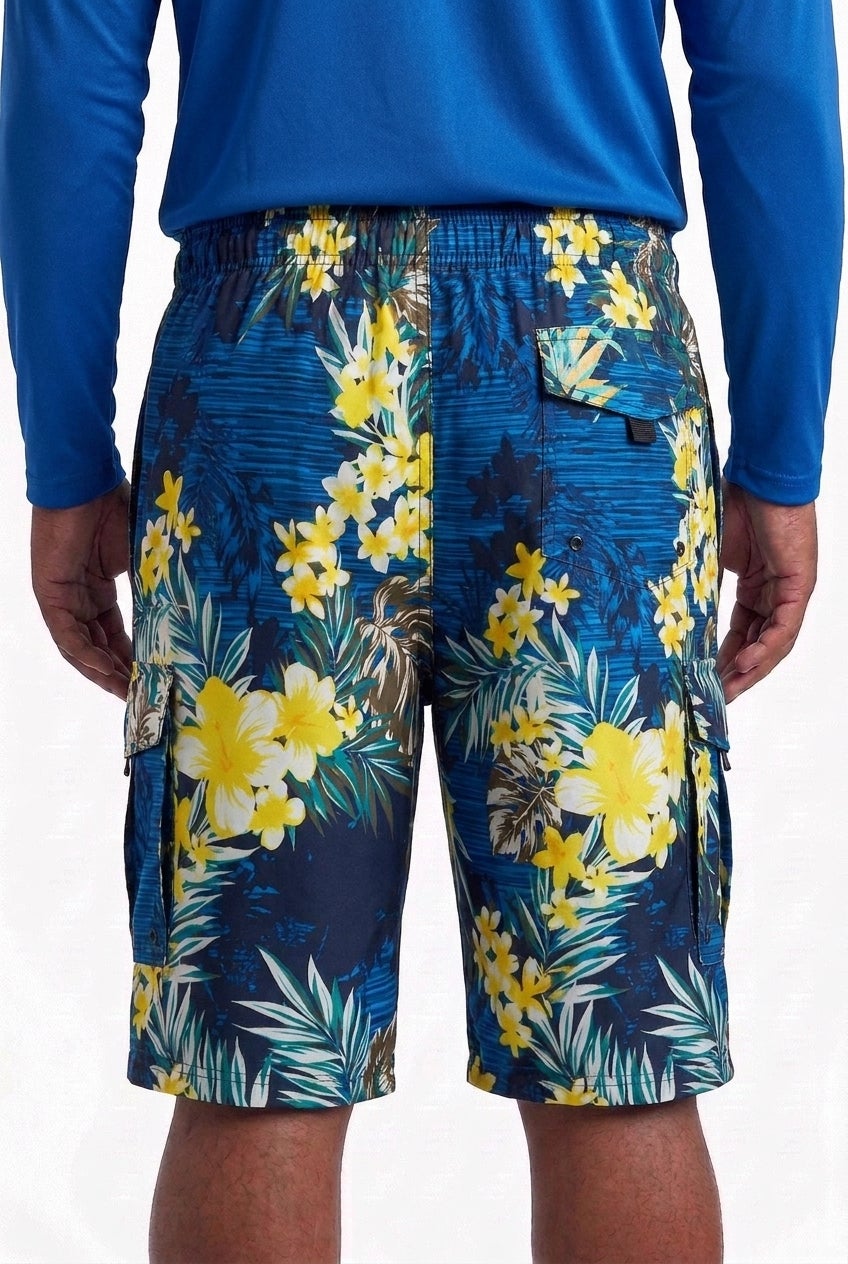 8" Flex Cargo Swim Trunks image number 4