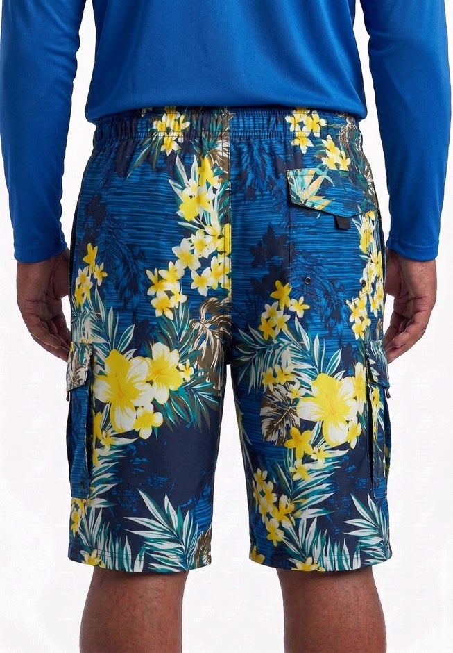 8" Flex Cargo Swim Trunks image number 4