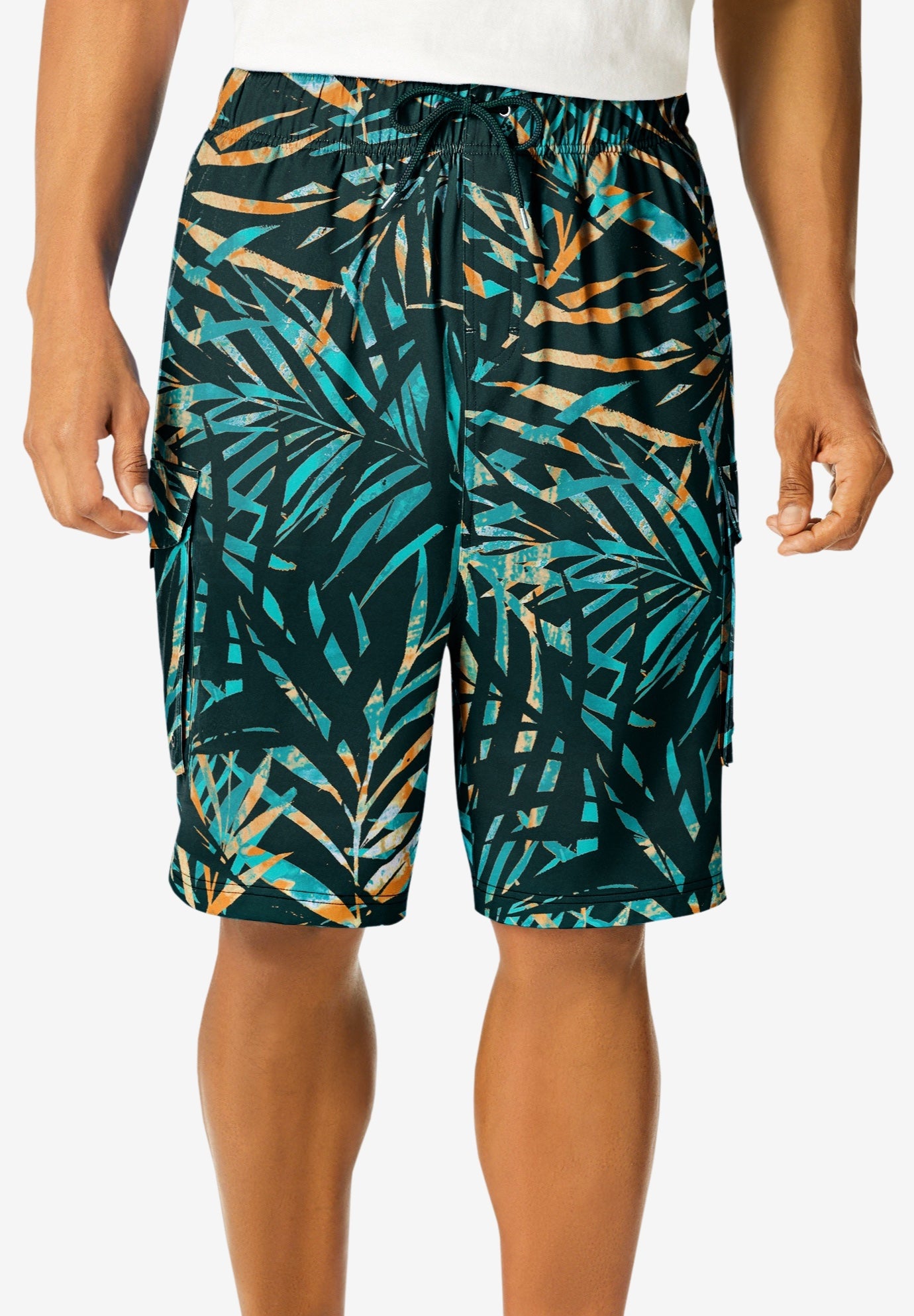 8" Flex Cargo Swim Trunks image number 0