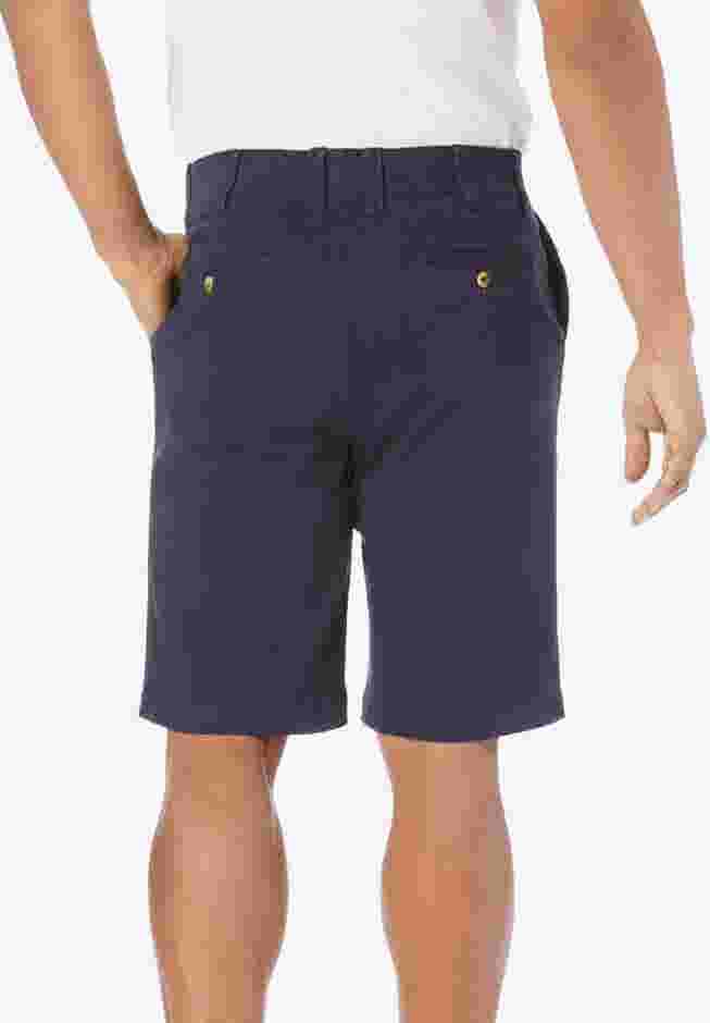 10" Flex Full-Elastic Waist Chino Shorts image number 1