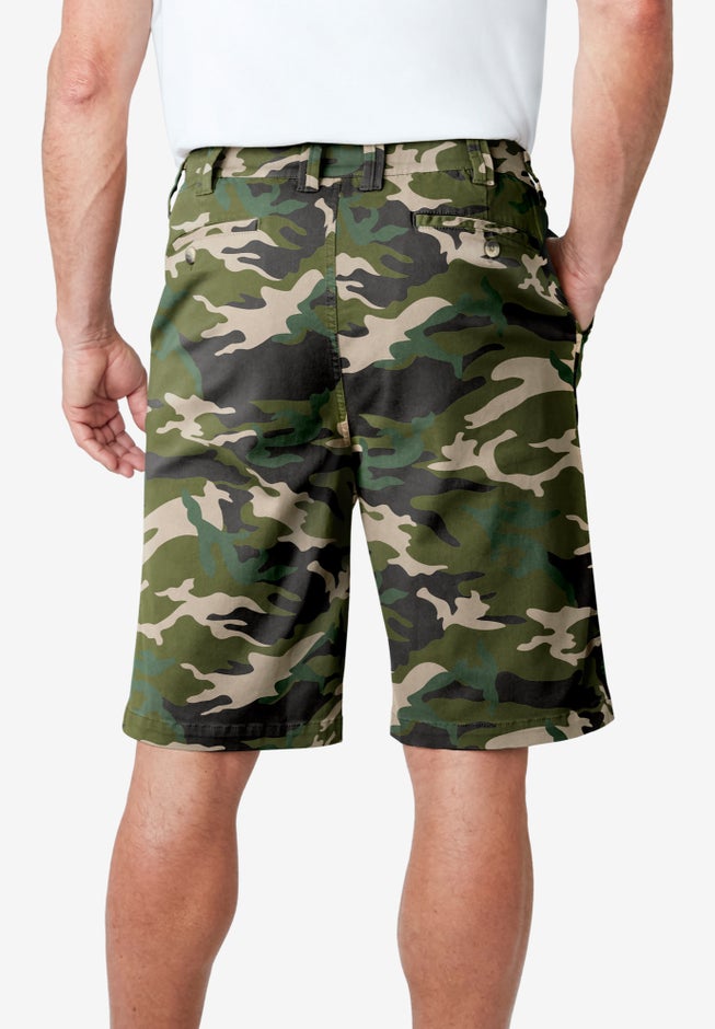 10" Flex Full-Elastic Waist Chino Shorts image number 1