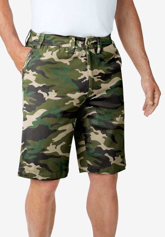 10" Flex Full-Elastic Waist Chino Shorts image number 2