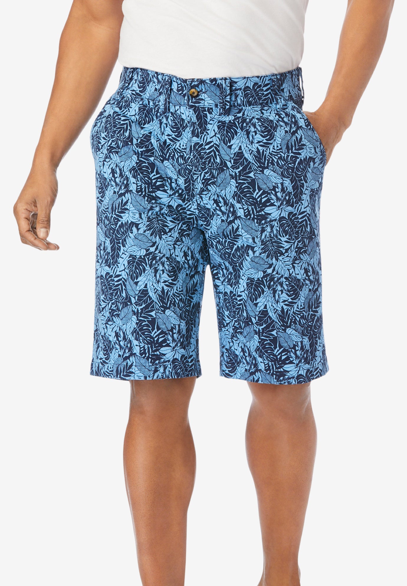 10" Flex Full-Elastic Waist Chino Shorts image number 0