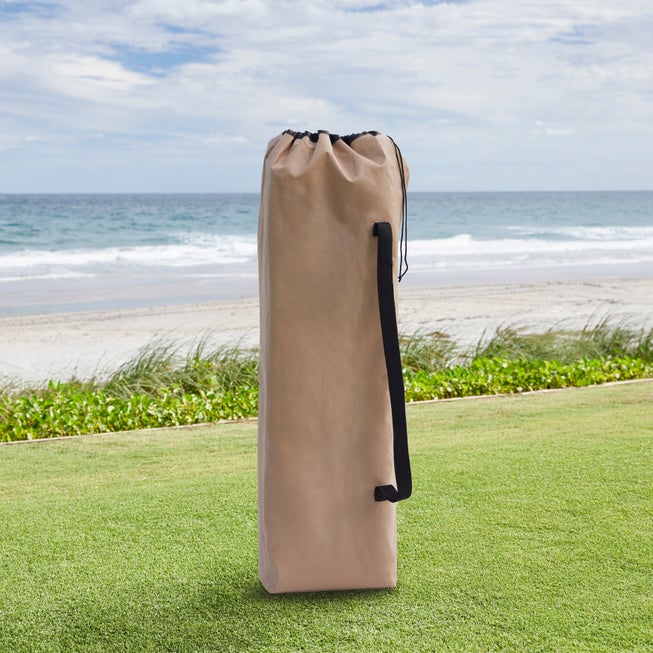 Twin Folding Picnic Chairs with Umbrella & Cooler image number 1