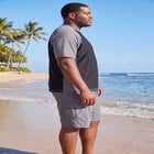Cling-Free Raglan Short Sleeve Swim Shirt image number null