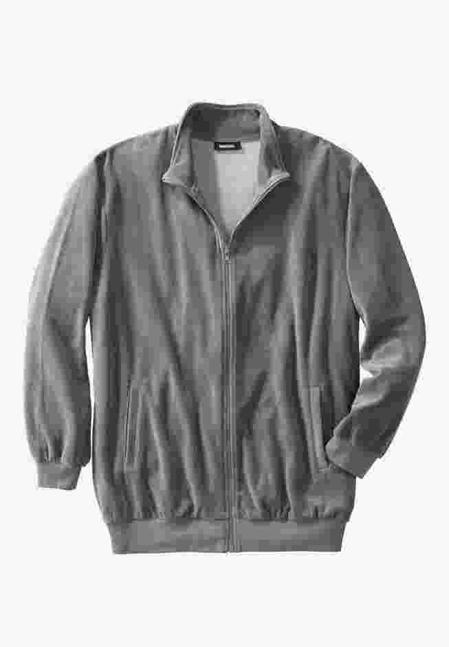 Velour Full-Zip Jacket image number 0