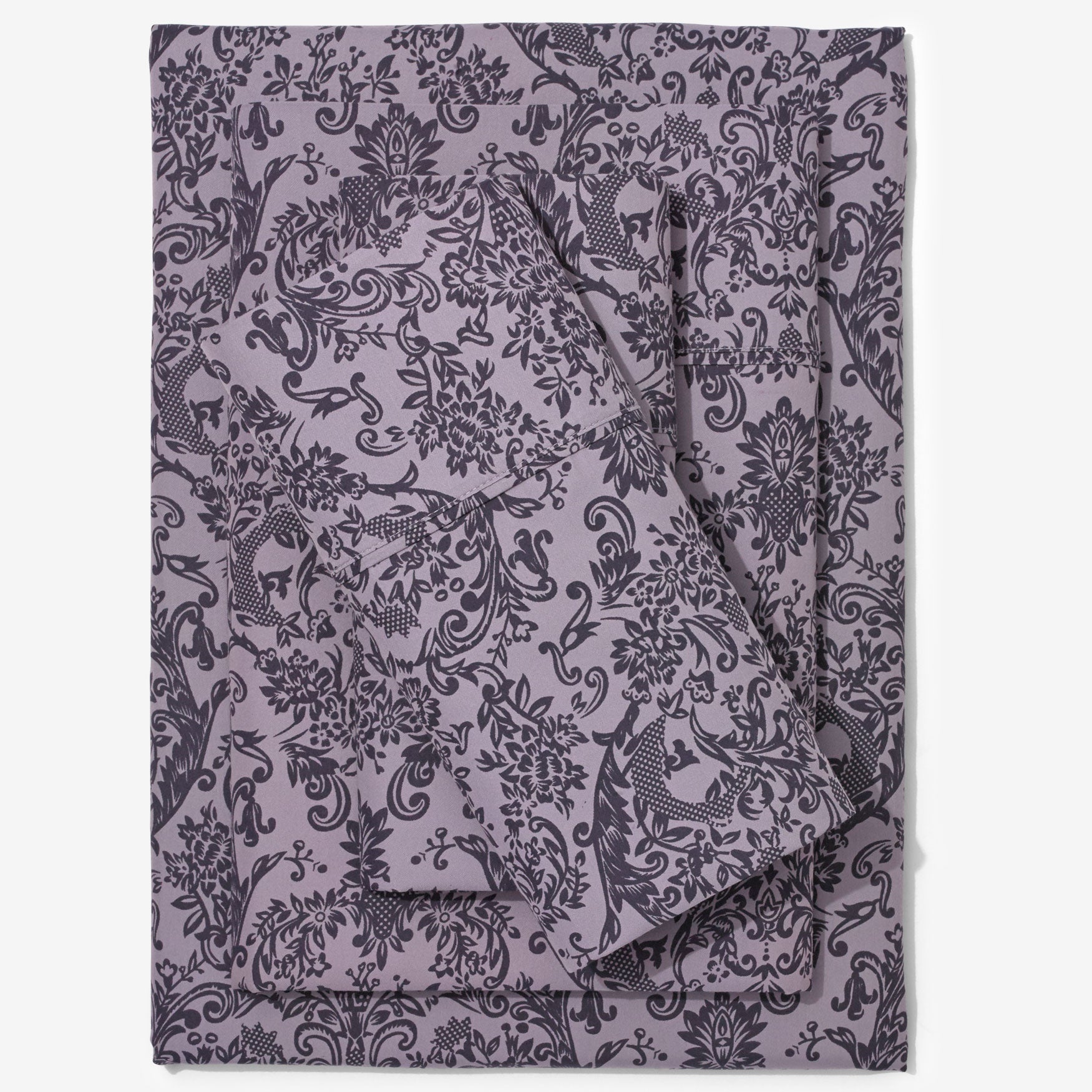 Printed Damask 6-PC. Sheet Set image number 0