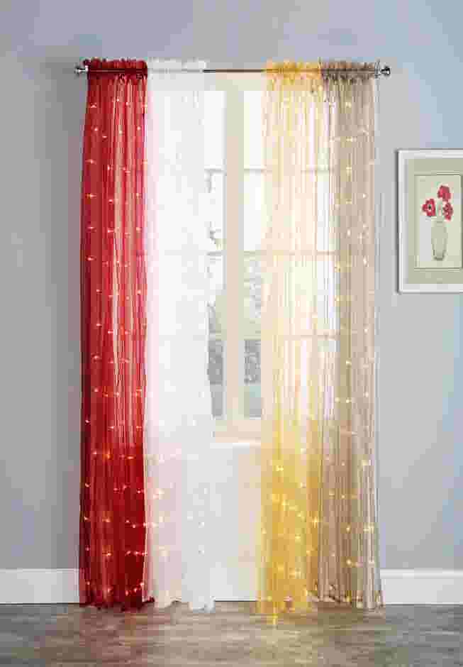 Pre-Lit Rod-Pocket Curtain Panel image number 2