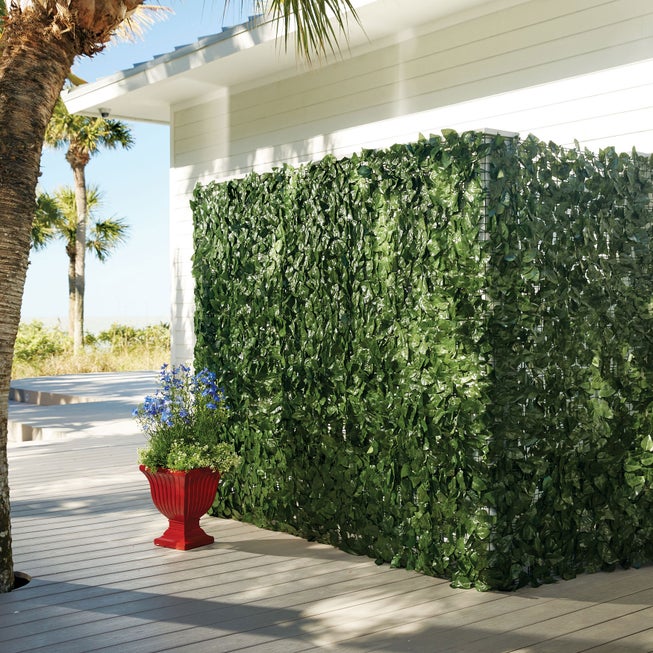 78"H Faux Greenery Privacy Screen image number null