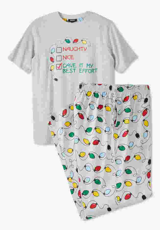 Lightweight Cotton Novelty PJ Set image number 1