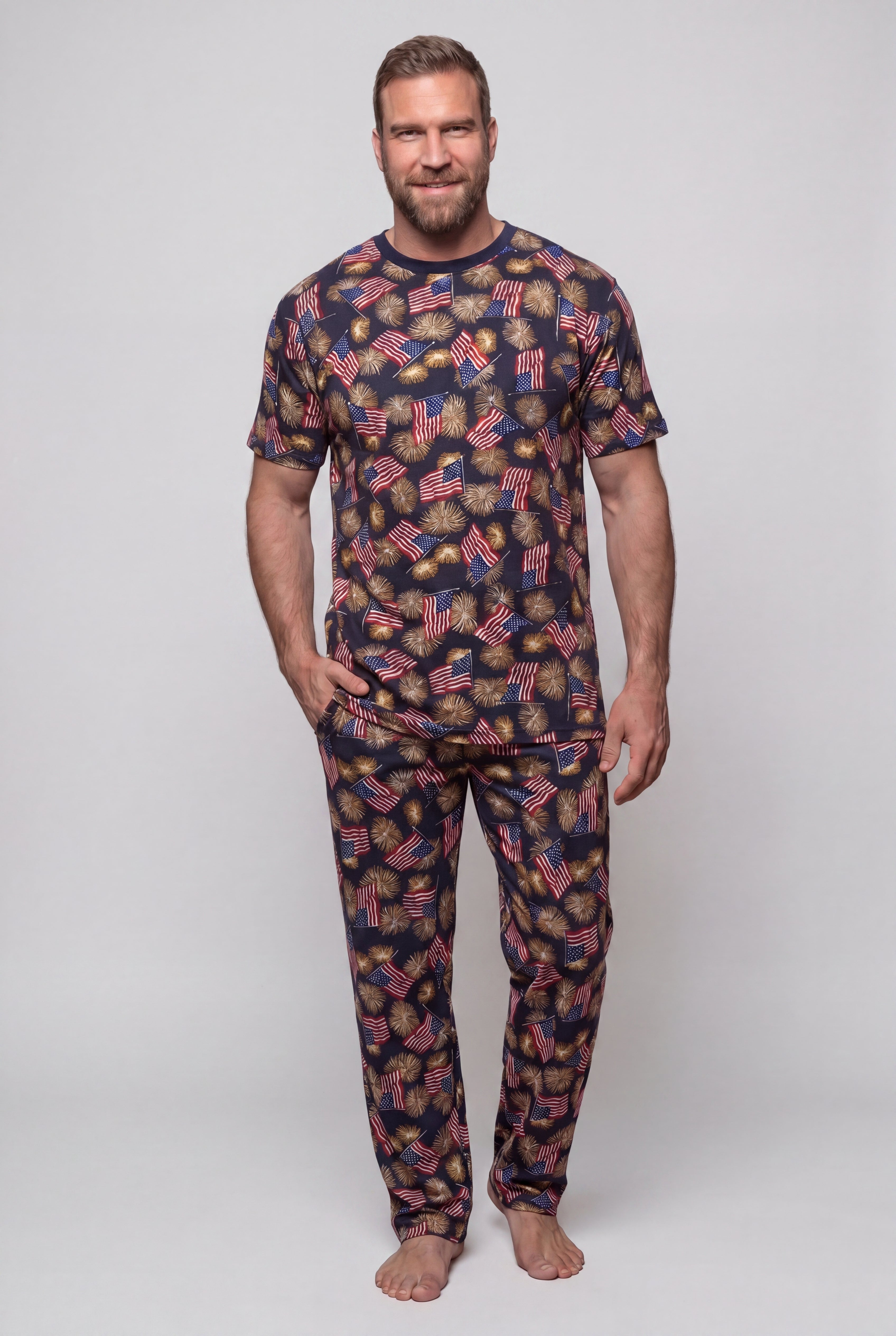 Lightweight Cotton Novelty PJ Set image number 0