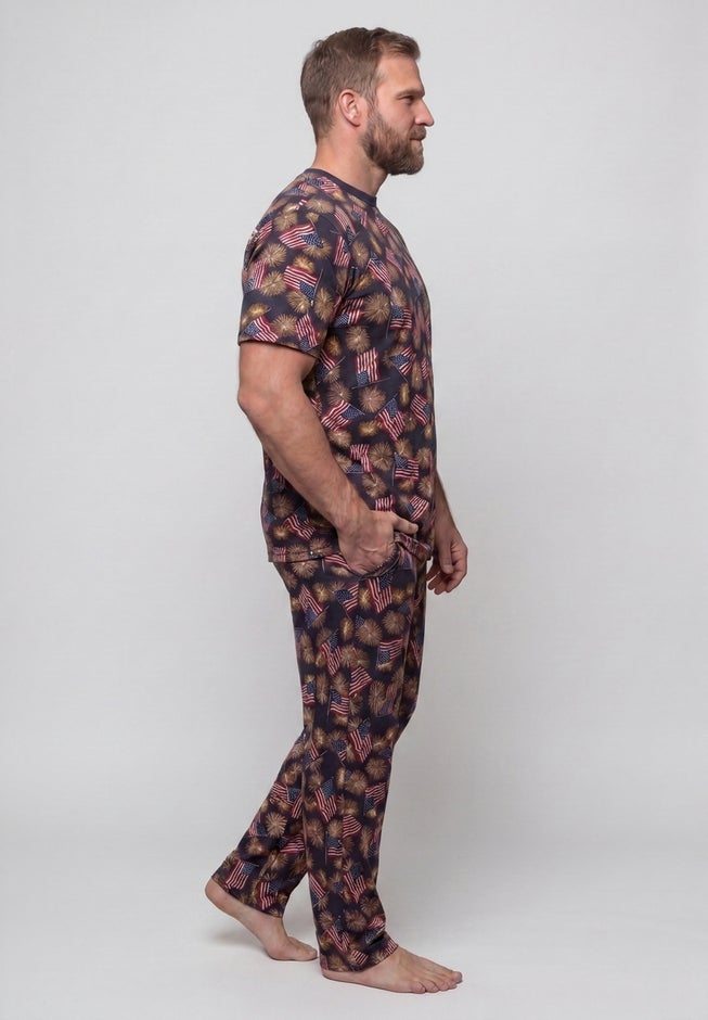 Lightweight Cotton Novelty PJ Set image number 1