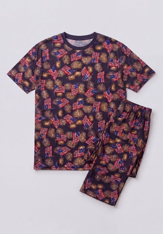 Lightweight Cotton Novelty PJ Set image number 3