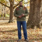 Patch Sweater with Mock Neck image number null