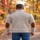 Patch Sweater with Mock Neck image number 3