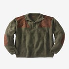 Patch Sweater with Mock Neck image number null