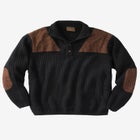 Patch Sweater with Mock Neck image number null