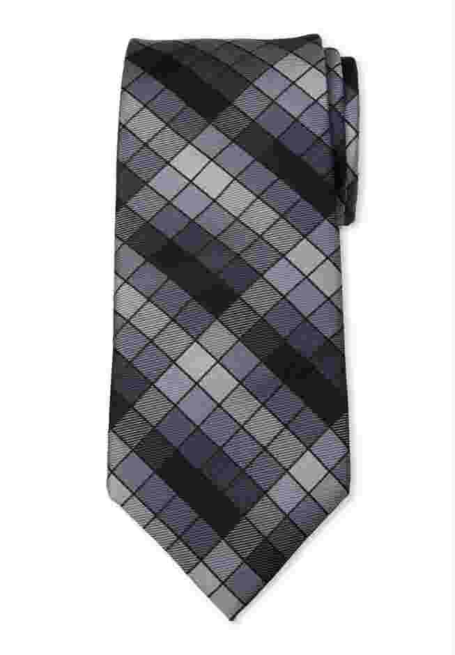 Extra Long Check Tie image number 1