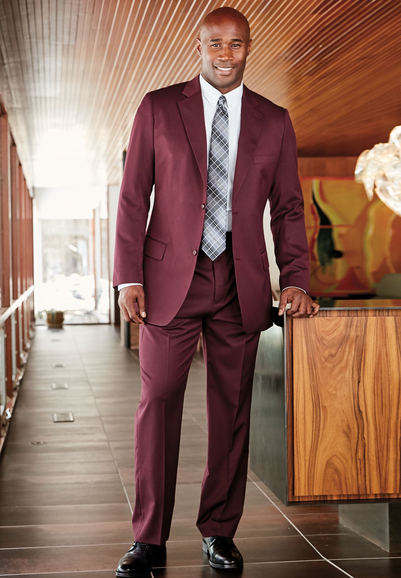 Extra Long Check Tie image number 1